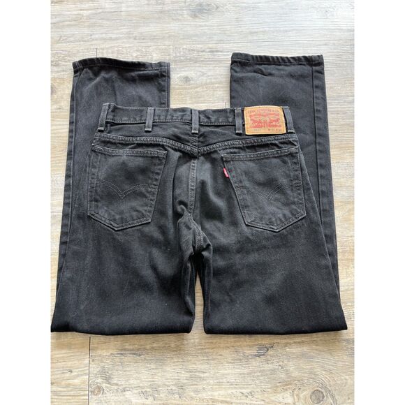 Levi’s Vintage 90s 517 Flare Boot Cut Men's 32 x 30 Black Jeans Denim Cowboy - Picture 1 of 10